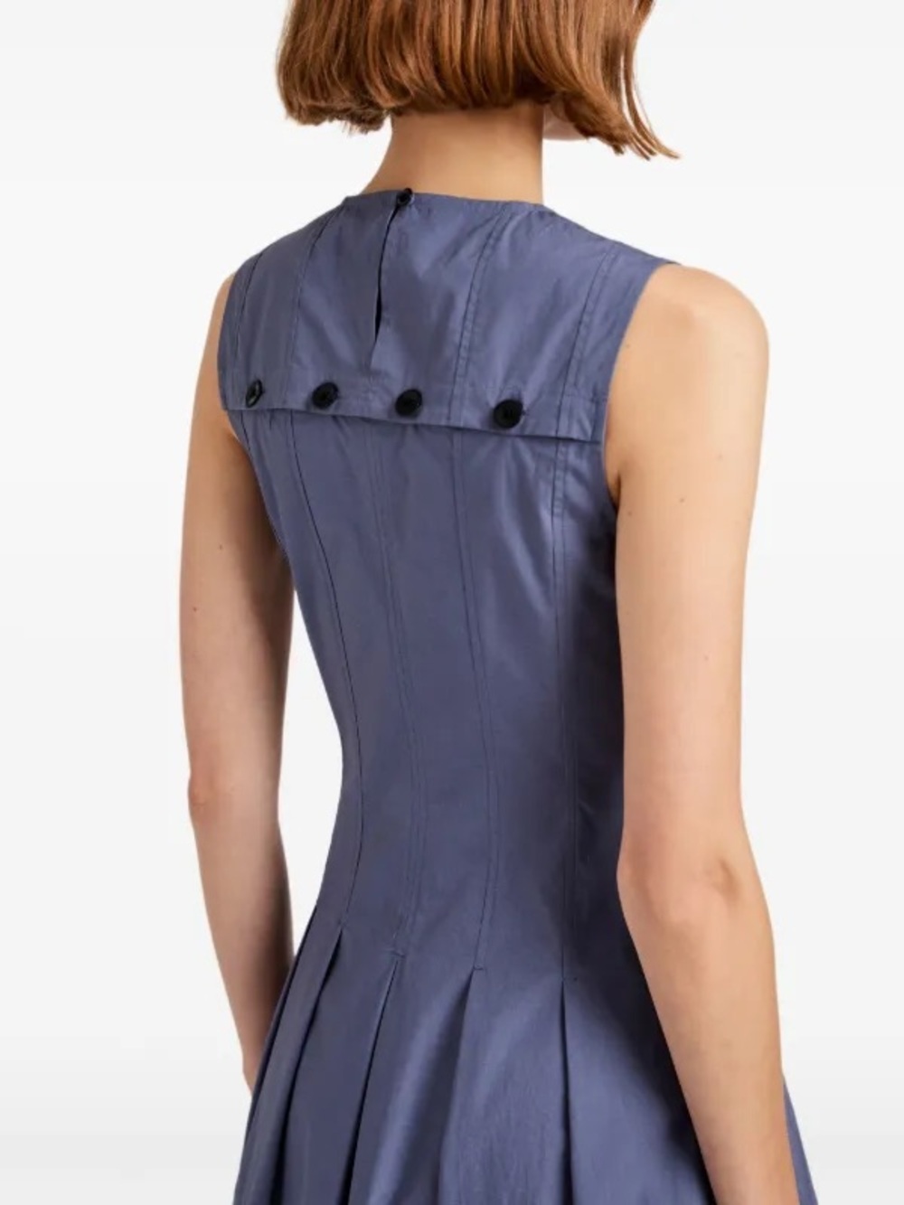 Proenza Schouler White Label Marley Drawstring Brushed Poplin Midi Dress - size - Picture 5 of 13